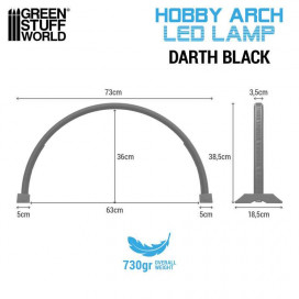 Lámpara de arco LED - Darth Black (GSW)
