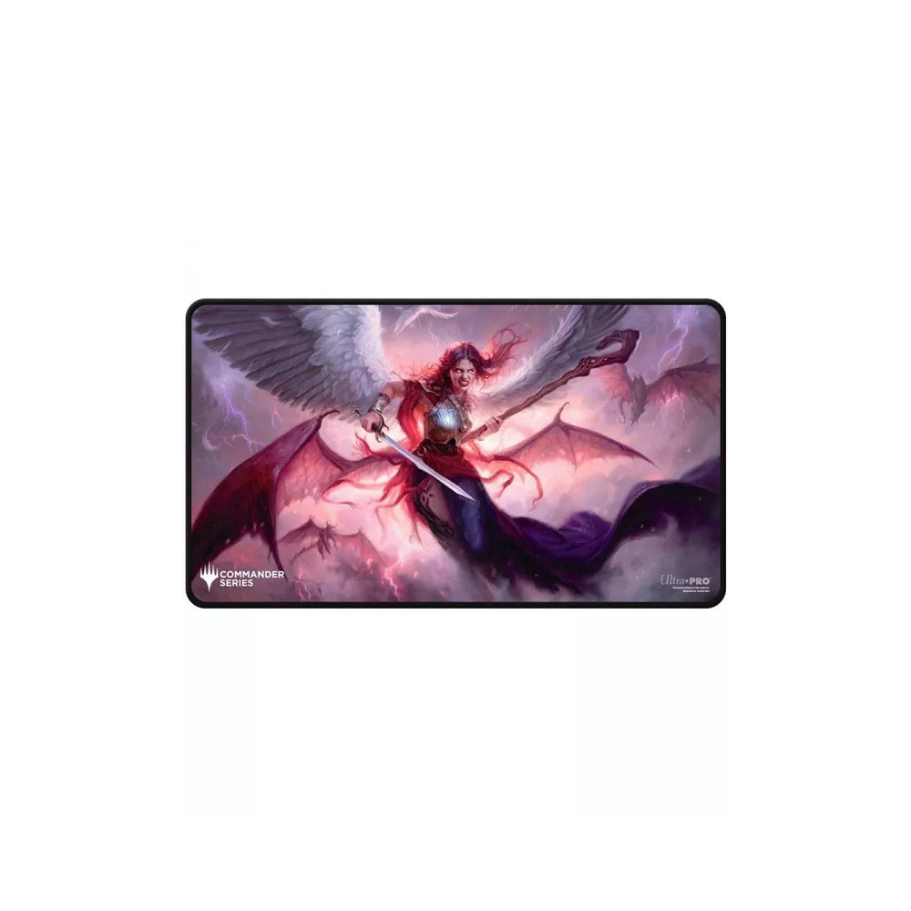Tapete Commander Series Black Stitched Playmat Kaalia - Fan Vote Magic The Gathering