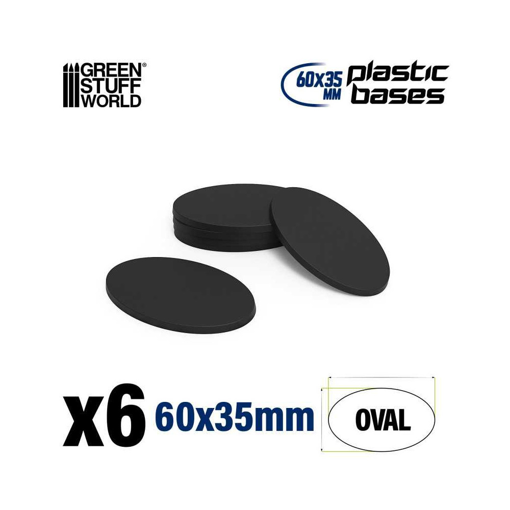 Peanas de Plástico - Ovaladas 60x35mm