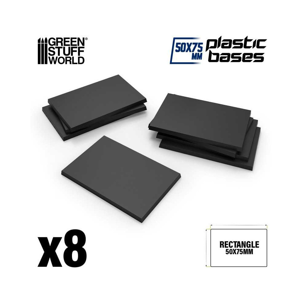 Peanas de plástico - Rectangulares 50x75mm