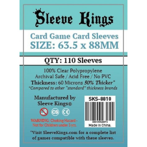 Sleeve Kings Card Game Card Sleeves (63.5x88mm)