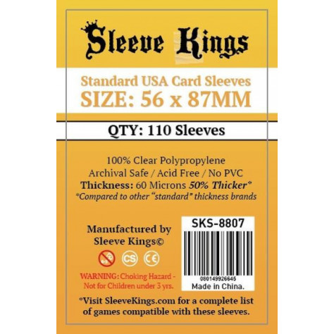 Sleeve Kings Standard USA Card Sleeves (56x87mm)