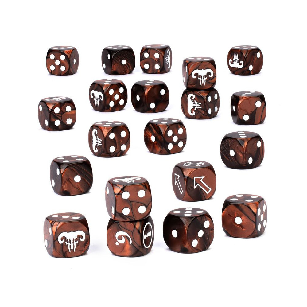 Juego de dados de Beastmen Brayherds