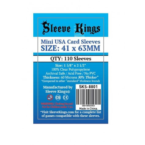 Sleeve Kings Mini USA Card Sleeves (41x63mm)