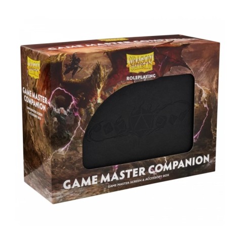 Game Master Screen and accesory box para juegos de rol Iron Grey - Dragon Shield