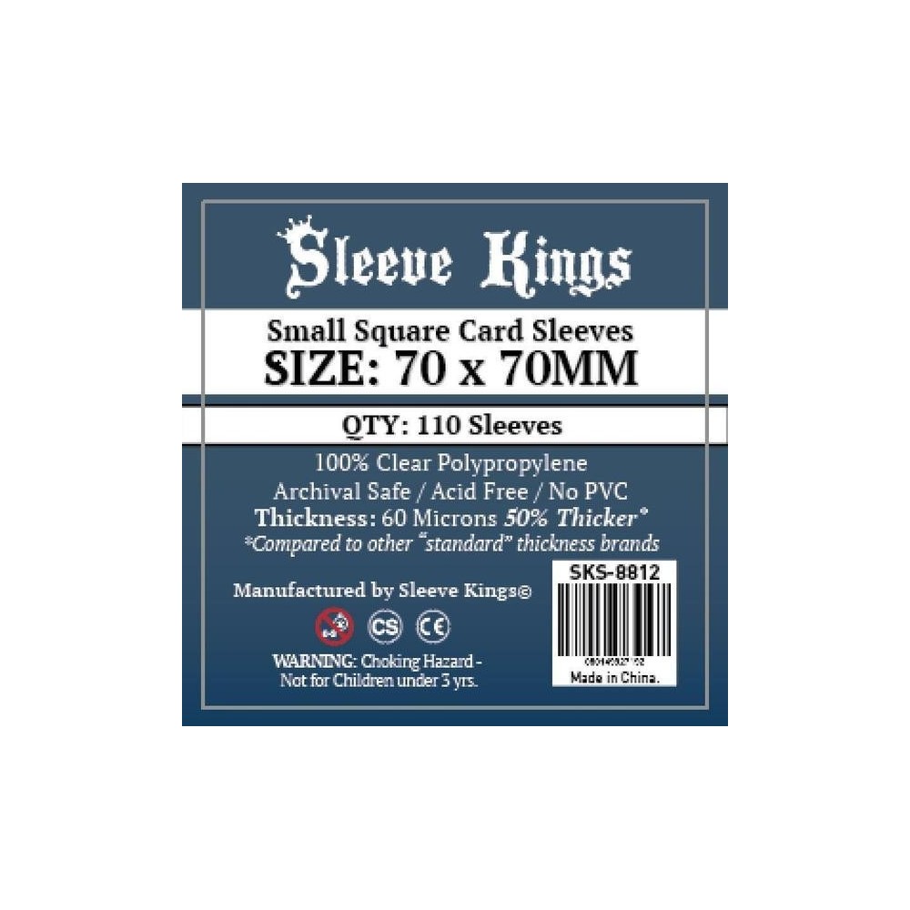 Sleeve Kings Small Square Card Sleeves (70x70mm)