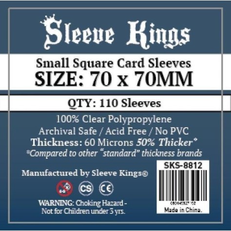 Sleeve Kings Small Square Card Sleeves (70x70mm)