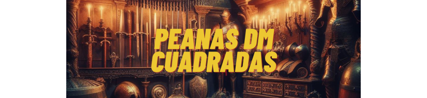 Peanas DM cuadradas/rect.